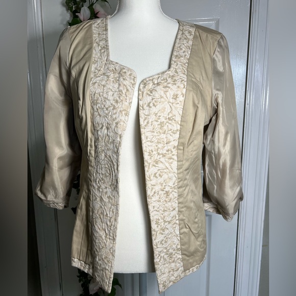 🌷NWOT Coldwater Creek 3/4 sleeve sequins and beads embellished jacket 💫 - Picture 9 of 12